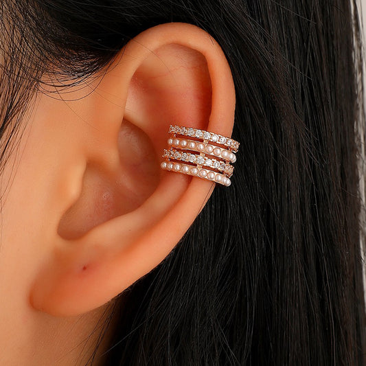 Minimalist Multi-Layer Band Ear Cuff Earrings