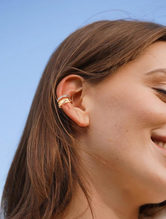 Minimalist Ear Cuff - Double Band Ear Cuff
